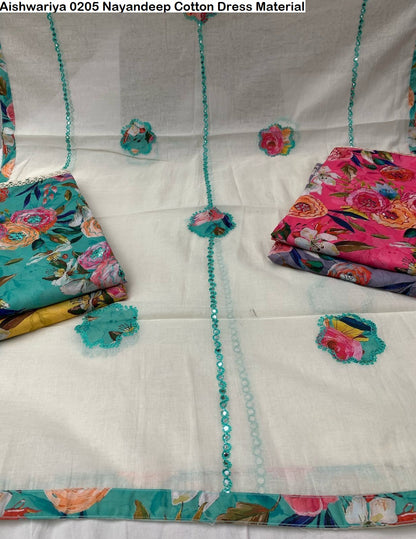 Aishwariya 0205 Nayandeep Cotton Dress Material Exporter India