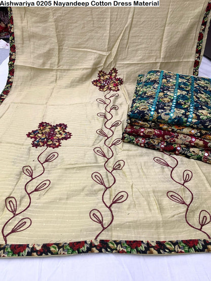 Aishwariya 0205 Nayandeep Cotton Dress Material Exporter India
