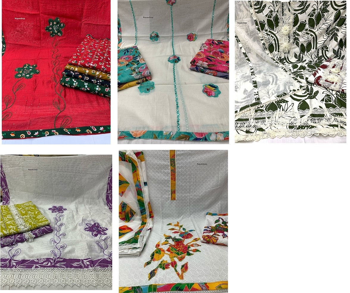 Aishwariya Nayandeep Cotton Dress Material Supplier India