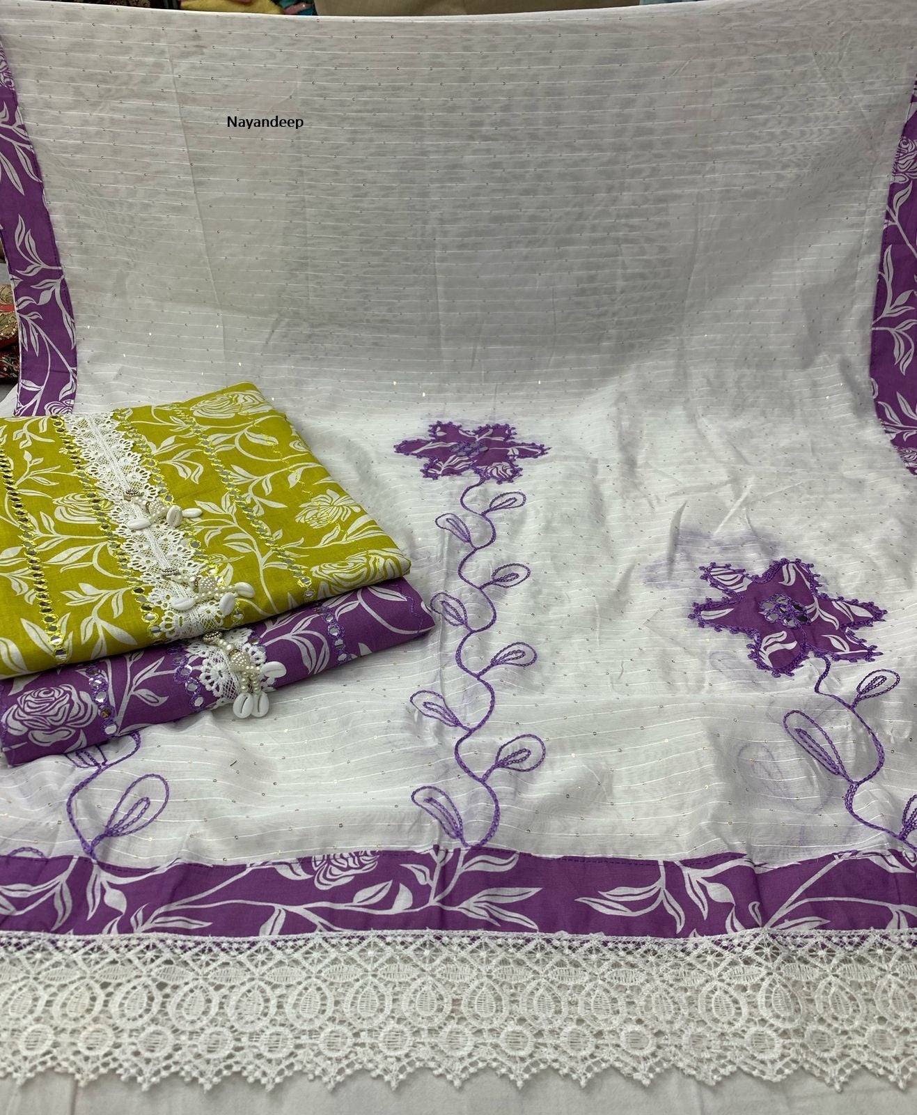 Aishwariya Nayandeep Cotton Dress Material Supplier India