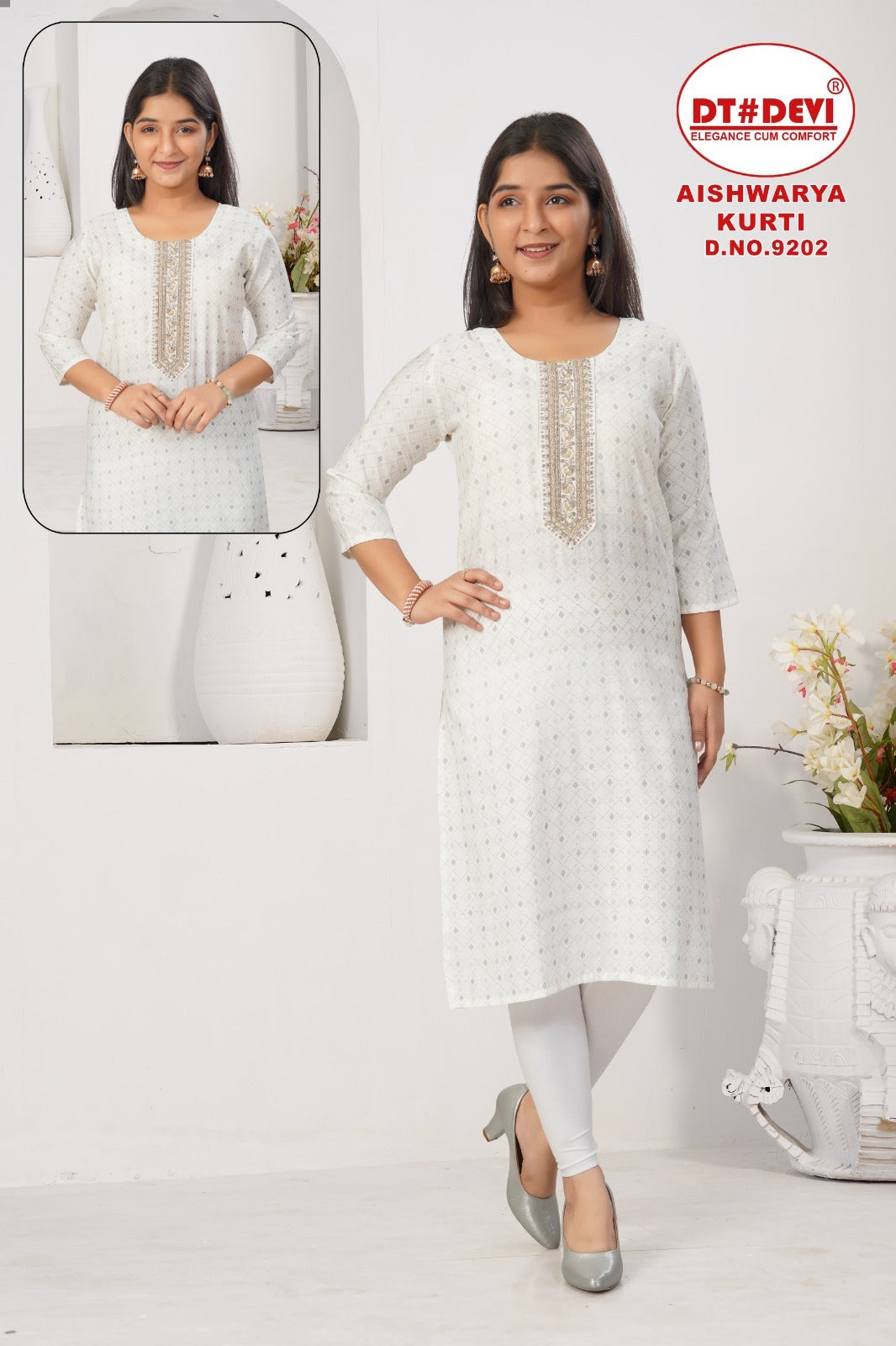 Aishwarya Dn 9202 Dt Devi Vatican Silk Girls Kurti Manufacturer