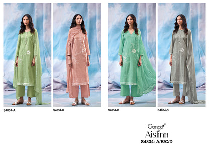 Aislinn S4834 Ganga Cotton Pant Style Suits Exporter