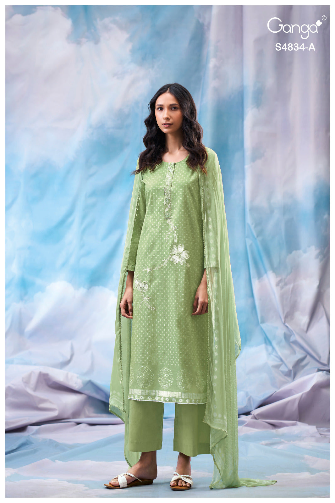 Aislinn S4834 Ganga Cotton Pant Style Suits Exporter