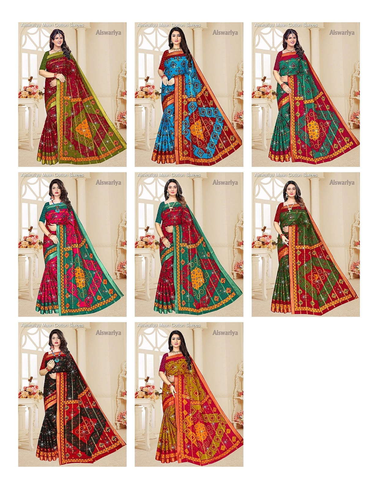 Aiswariya Maan Cotton Sarees Exporter Gujarat