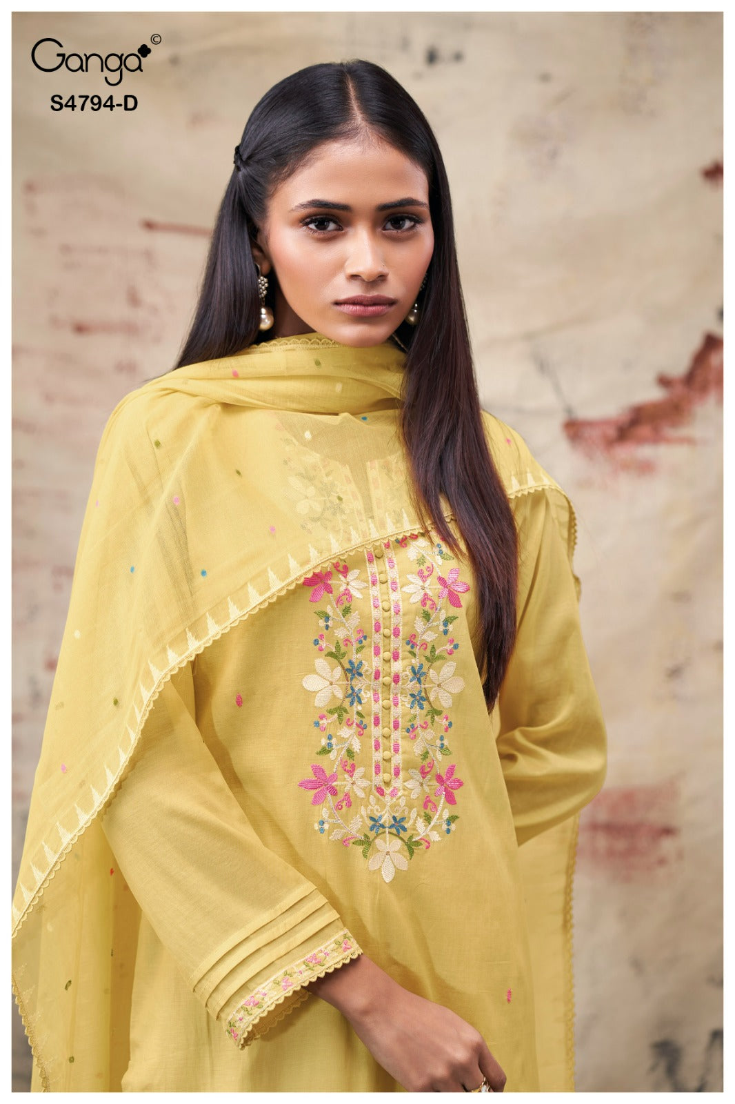 Aisya S4794 Ganga Bemberg Plazzo Style Suits Exporter Gujarat