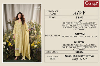 Aivy 4460 Ganga Banarasi Plazzo Style Suits Wholesaler