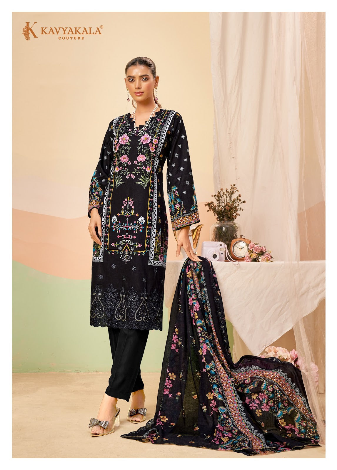 Aiza Vol 1 Kavyakala Lawn Cotton Karachi Salwar Suits Manufacturer