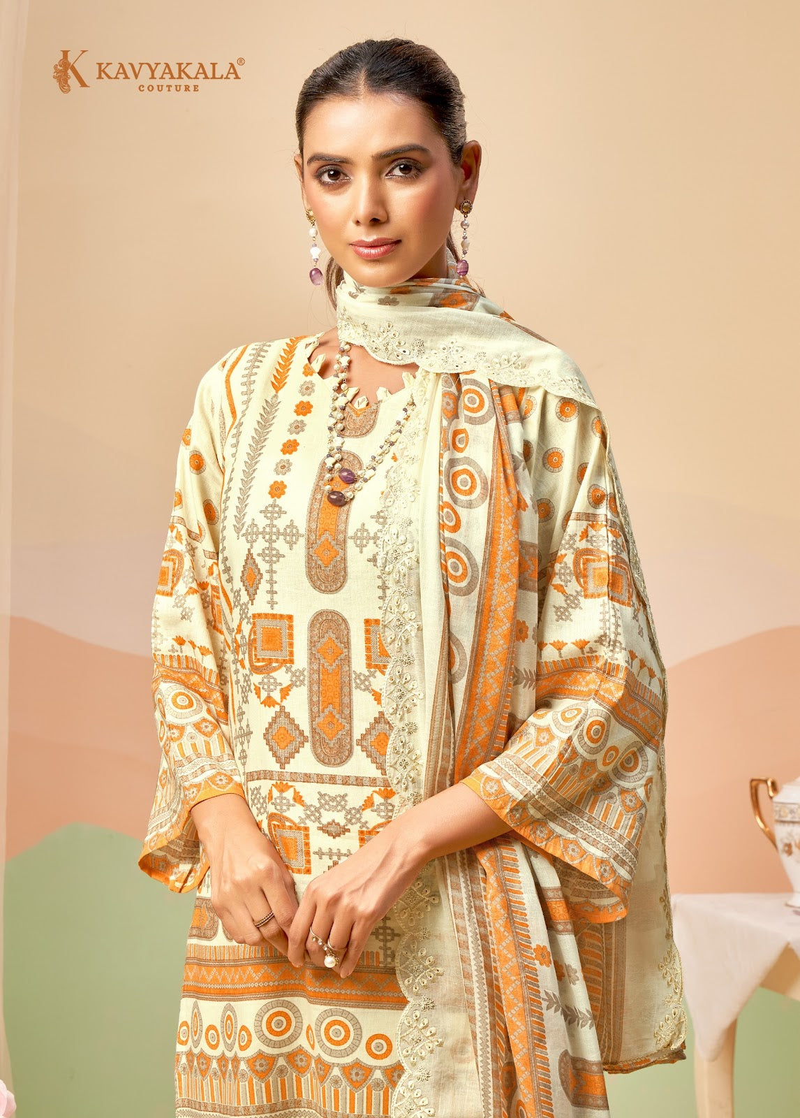 Aiza Vol 1 Kavyakala Lawn Cotton Karachi Salwar Suits Manufacturer