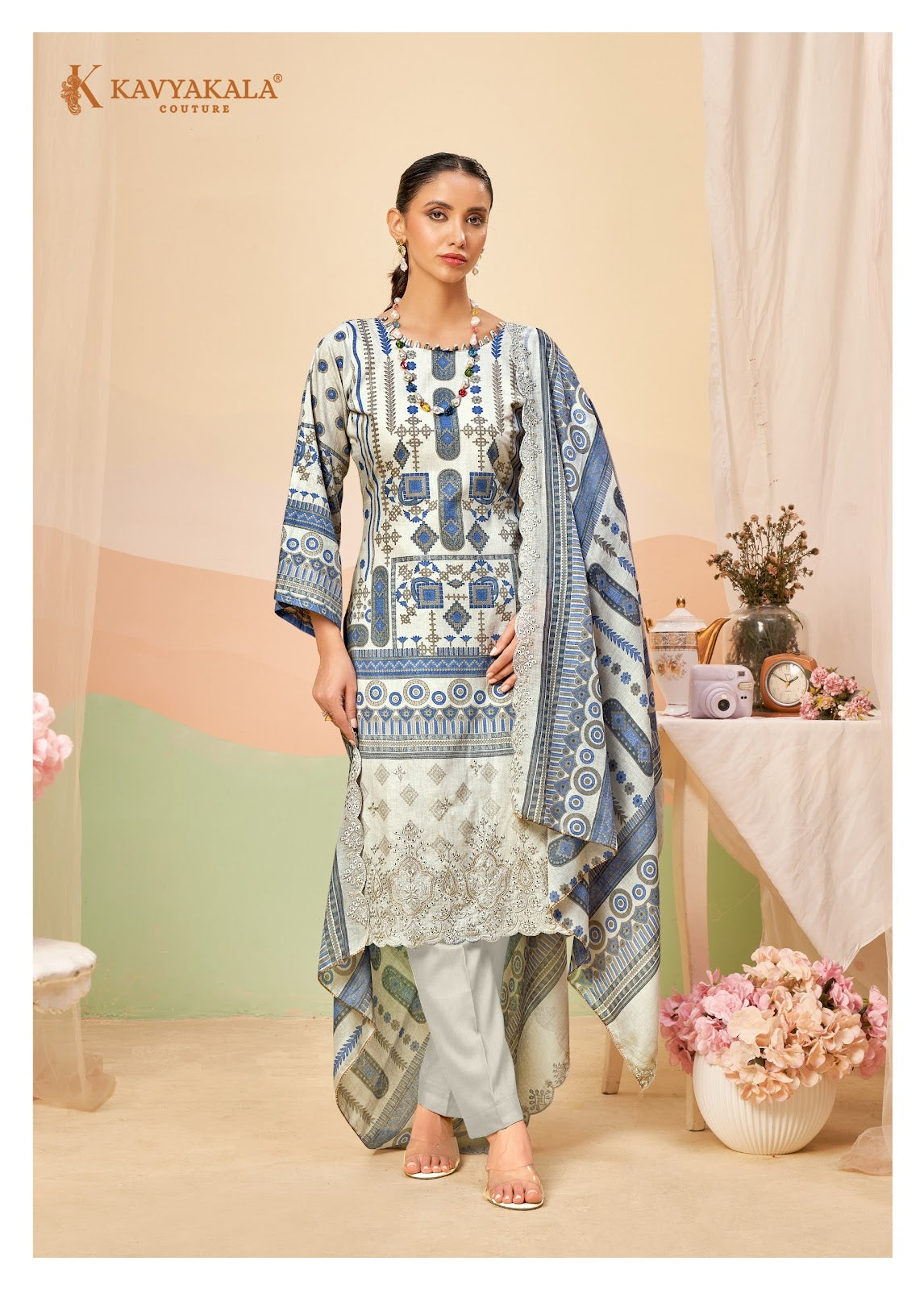Aiza Vol 1 Kavyakala Lawn Cotton Karachi Salwar Suits Manufacturer