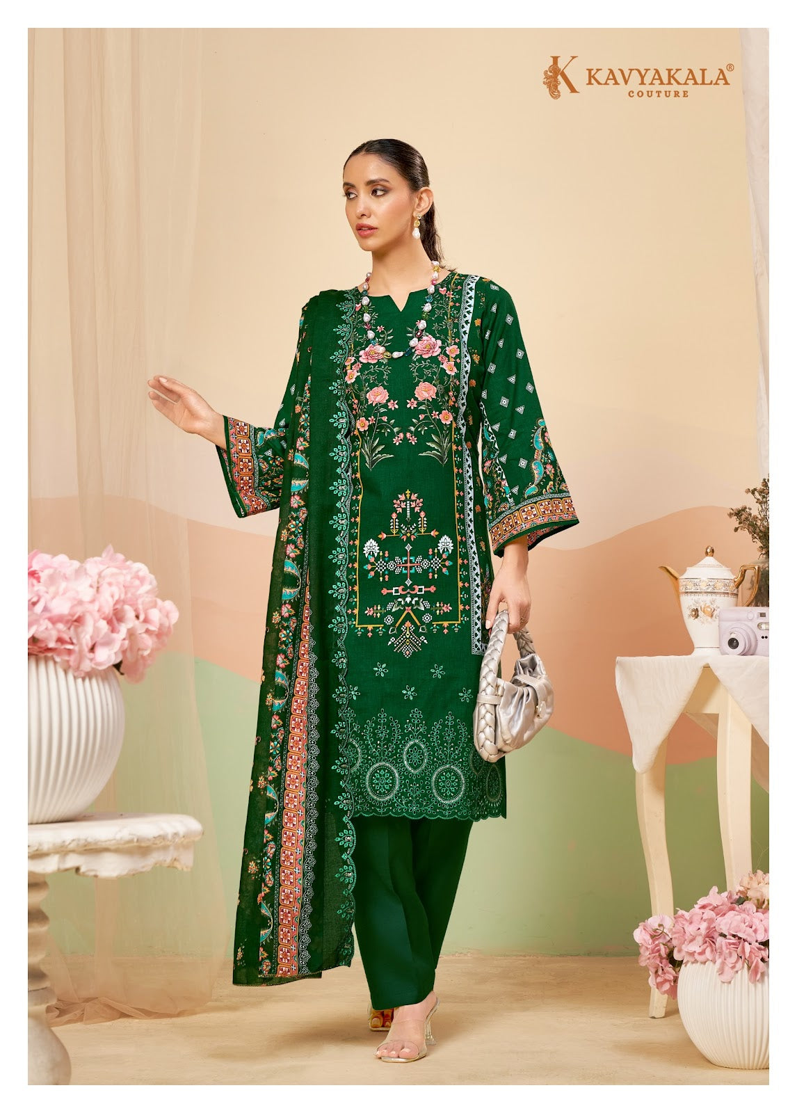 Aiza Vol 1 Kavyakala Lawn Cotton Karachi Salwar Suits Manufacturer