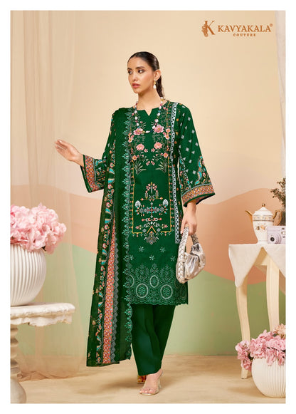 Aiza Vol 1 Kavyakala Lawn Cotton Karachi Salwar Suits Manufacturer