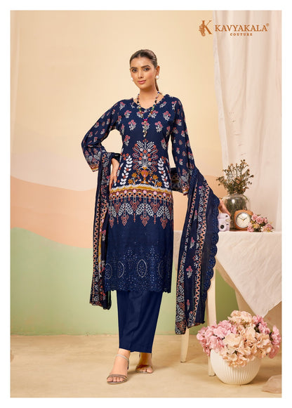 Aiza Vol 1 Kavyakala Lawn Cotton Karachi Salwar Suits Manufacturer