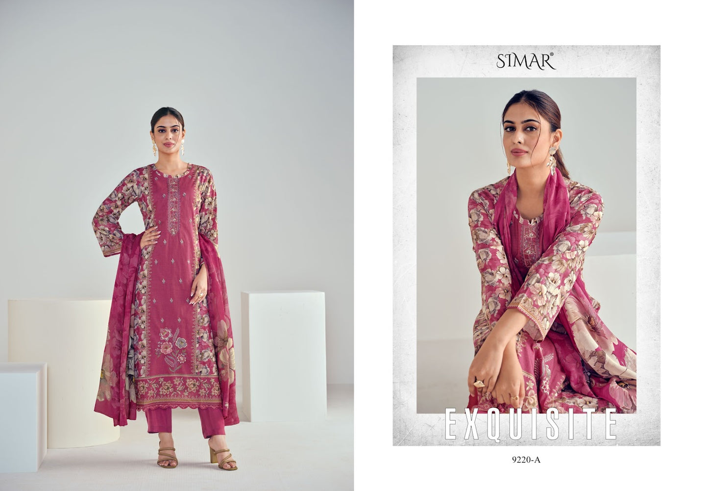 Aiza Simar Premium Cotton Pant Style Suits Exporter India