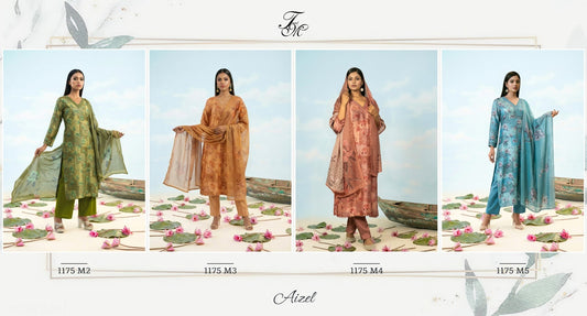 Aizel Tm Bemberg Muslin Pant Style Suits Supplier India