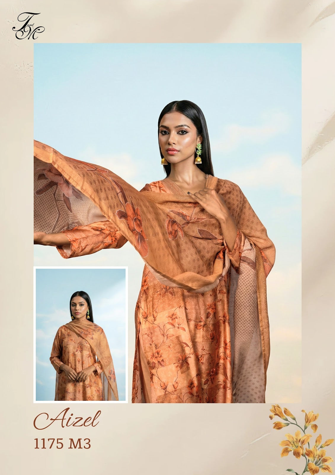 Aizel Tm Bemberg Muslin Pant Style Suits Supplier India