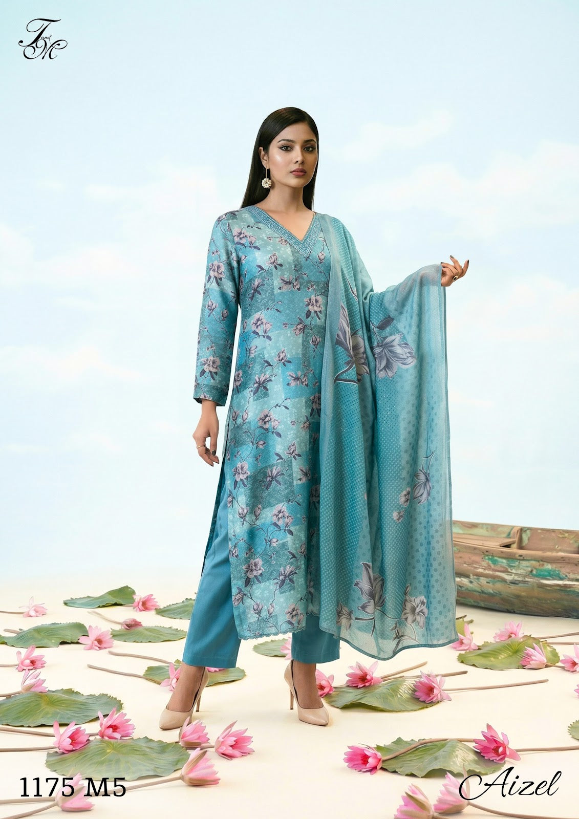 Aizel Tm Bemberg Muslin Pant Style Suits Supplier India