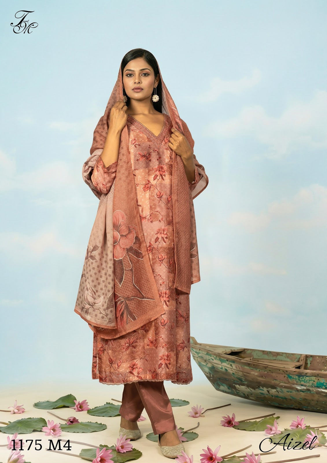 Aizel Tm Bemberg Muslin Pant Style Suits Supplier India
