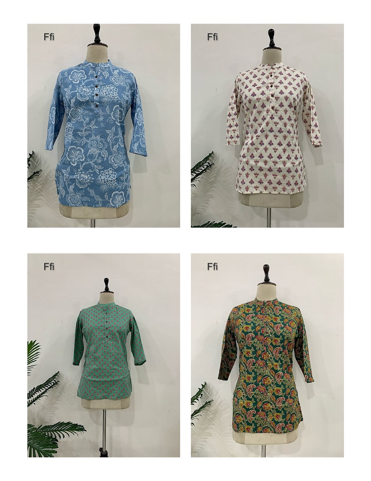 Aj Ffi Cambric Cotton Short Kurtis Manufacturer Ahmedabad
