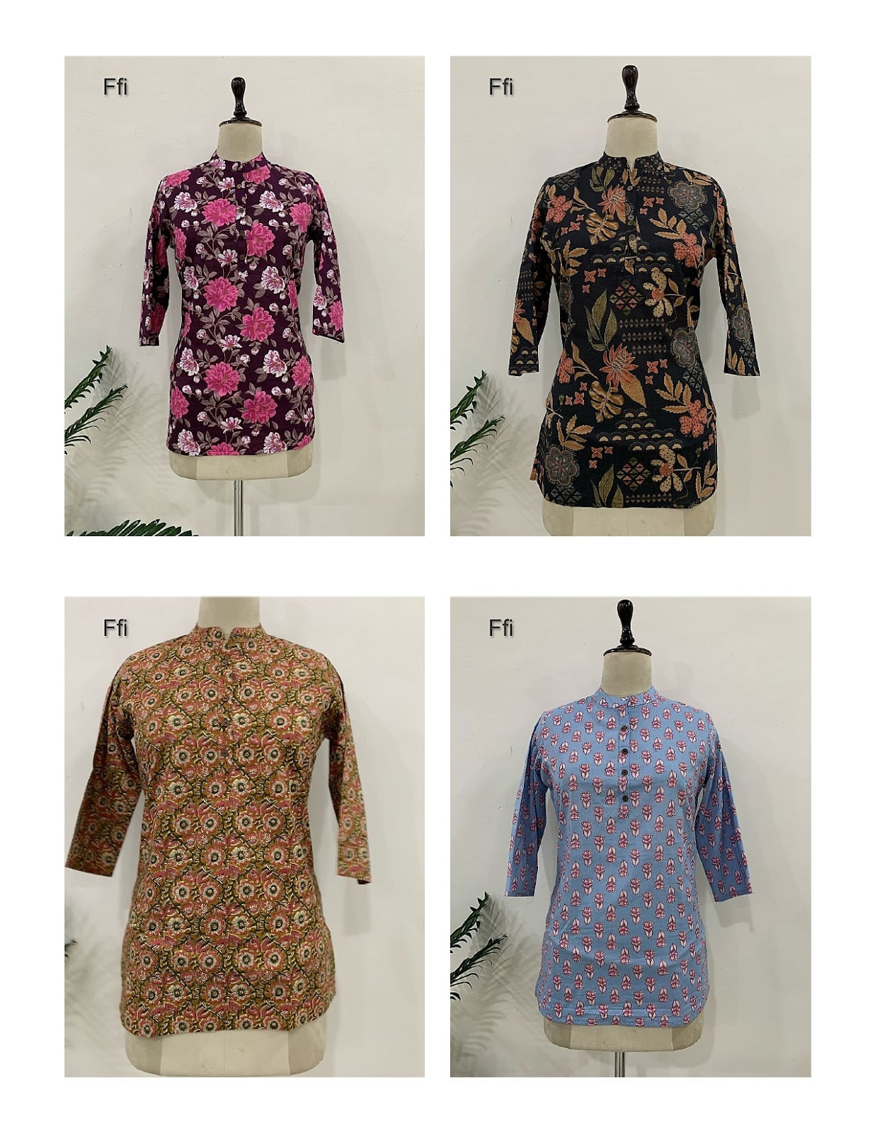Aj Ffi Cambric Cotton Short Kurtis Manufacturer Ahmedabad