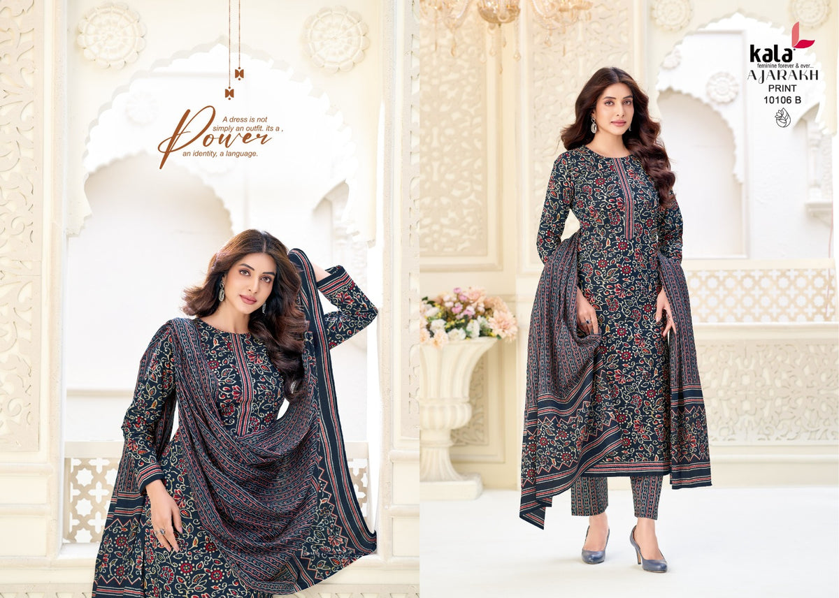 Ajarakh Print Vol 1 Kala Cotton Dress Material Wholesale