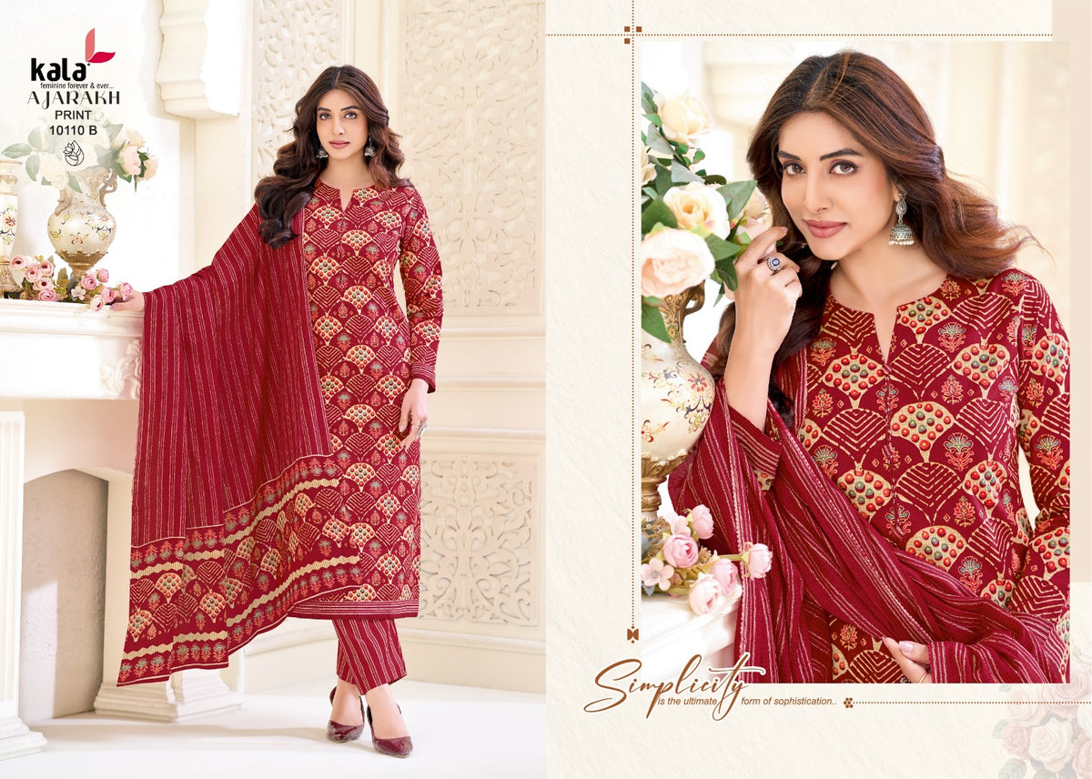 Ajarakh Print Vol 1 Kala Cotton Dress Material Wholesale