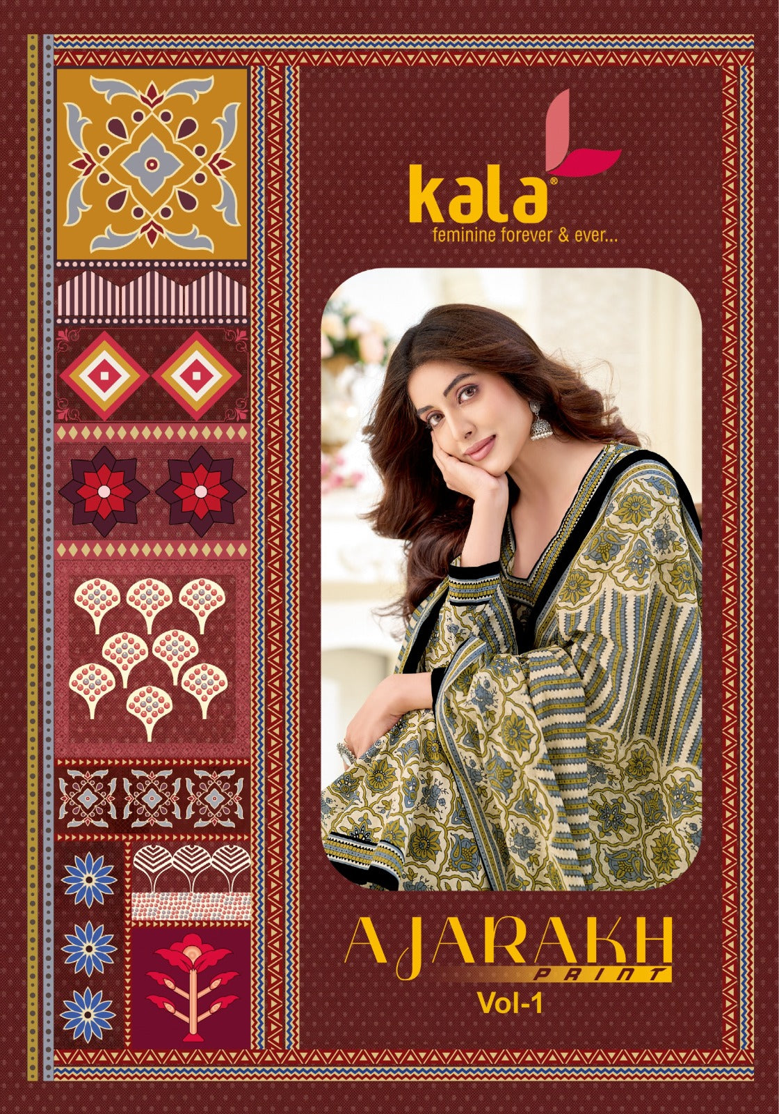 Ajarakh Print Vol 1 Kala Cotton Dress Material Wholesale