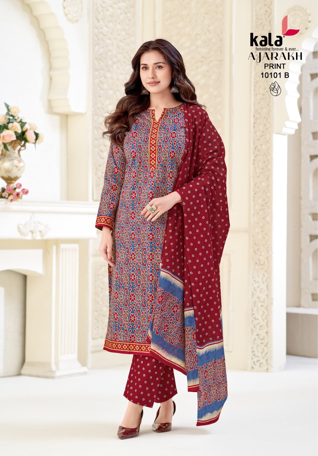 Ajarakh Print Vol 1 Kala Cotton Dress Material Wholesale