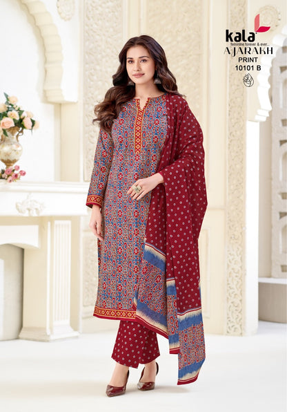 Ajarakh Print Vol 1 Kala Cotton Dress Material Wholesale