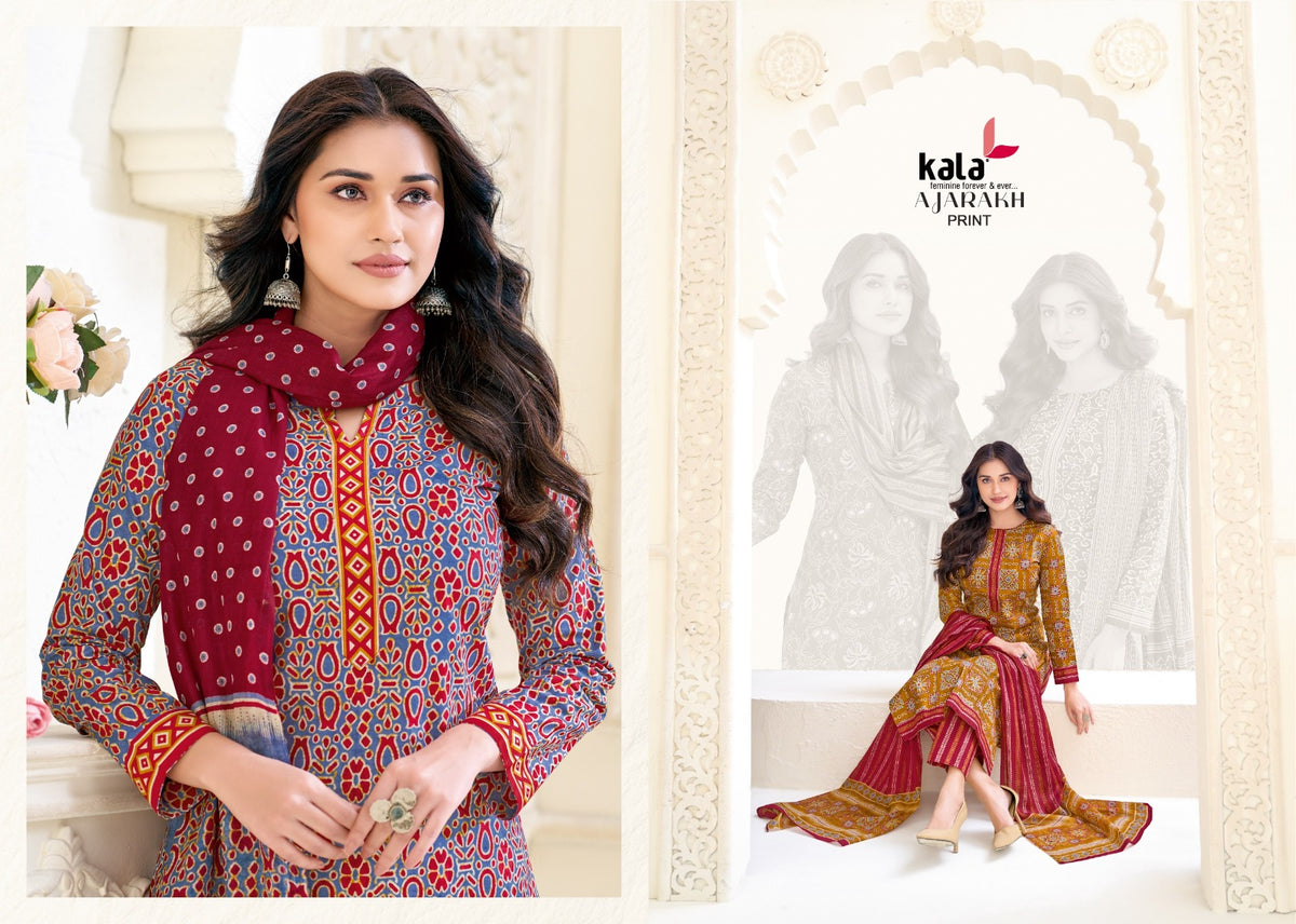 Ajarakh Print Vol 1 Kala Cotton Dress Material Wholesale