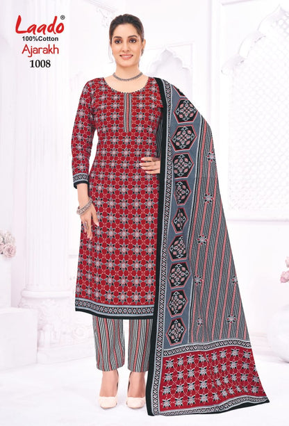 Ajarakh Vol 1 Laado Cotton Dress Material Manufacturer India