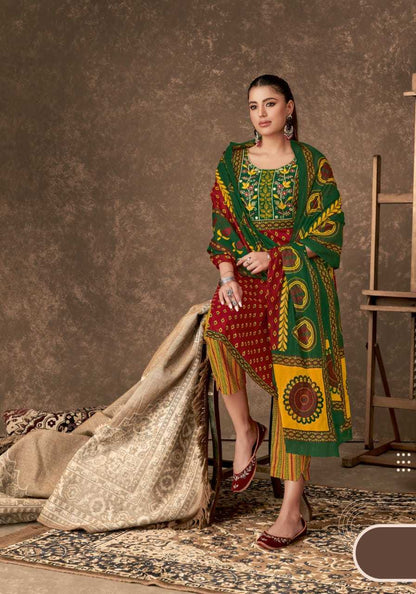 Ajarakh Vol 4 Mayur Creation Readymade Cotton Pant Suits Manufacturer Gujarat