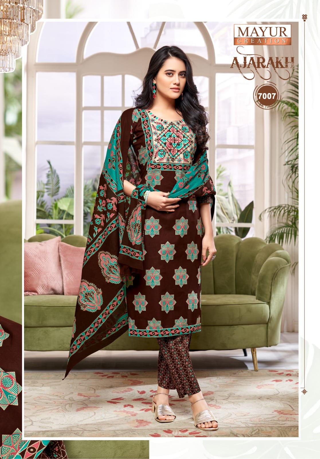 Ajarakh Vol 7 Mayur Creation Readymade Cotton Pant Suits Wholesaler Ahmedabad
