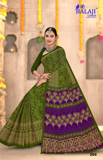 Ajark Bandhani Masleen Vol 2 Balaji Cotton Sarees Supplier Ahmedabad