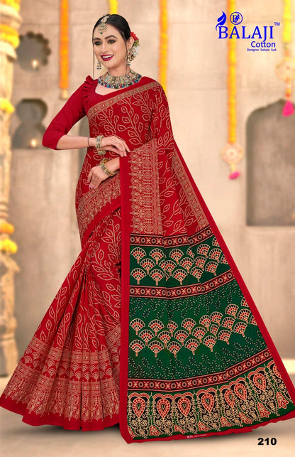 Ajark Bandhani Masleen Vol 2 Balaji Cotton Sarees Supplier Ahmedabad