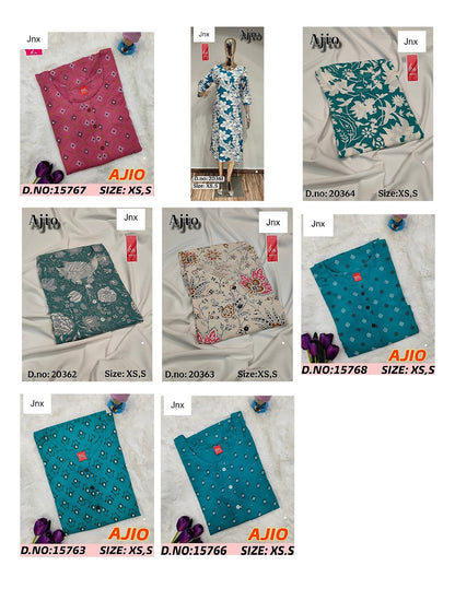 Ajio Liva Jnx Rayon Kurtis Wholesale Price