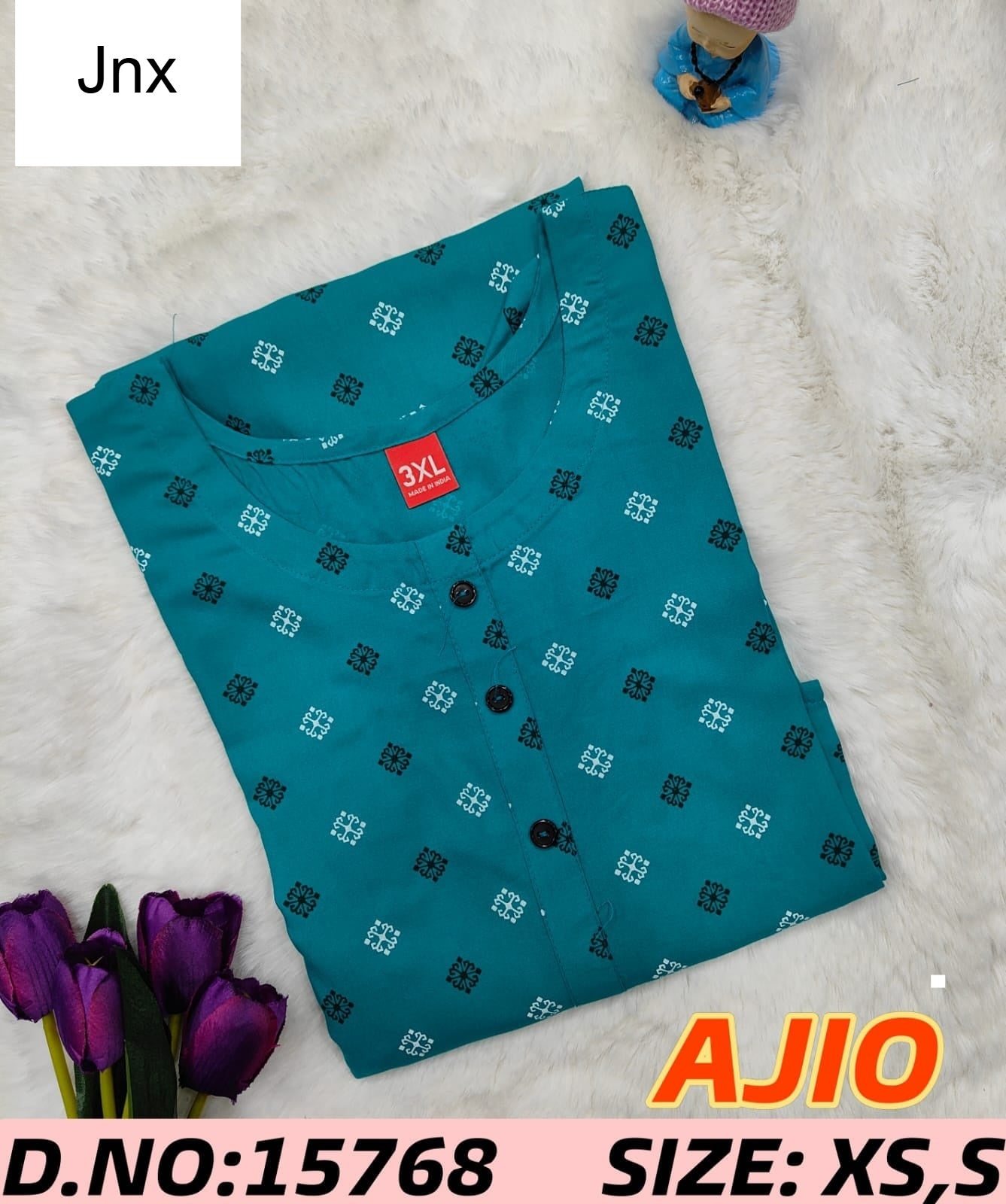 Ajio Liva Jnx Rayon Kurtis Wholesale Price
