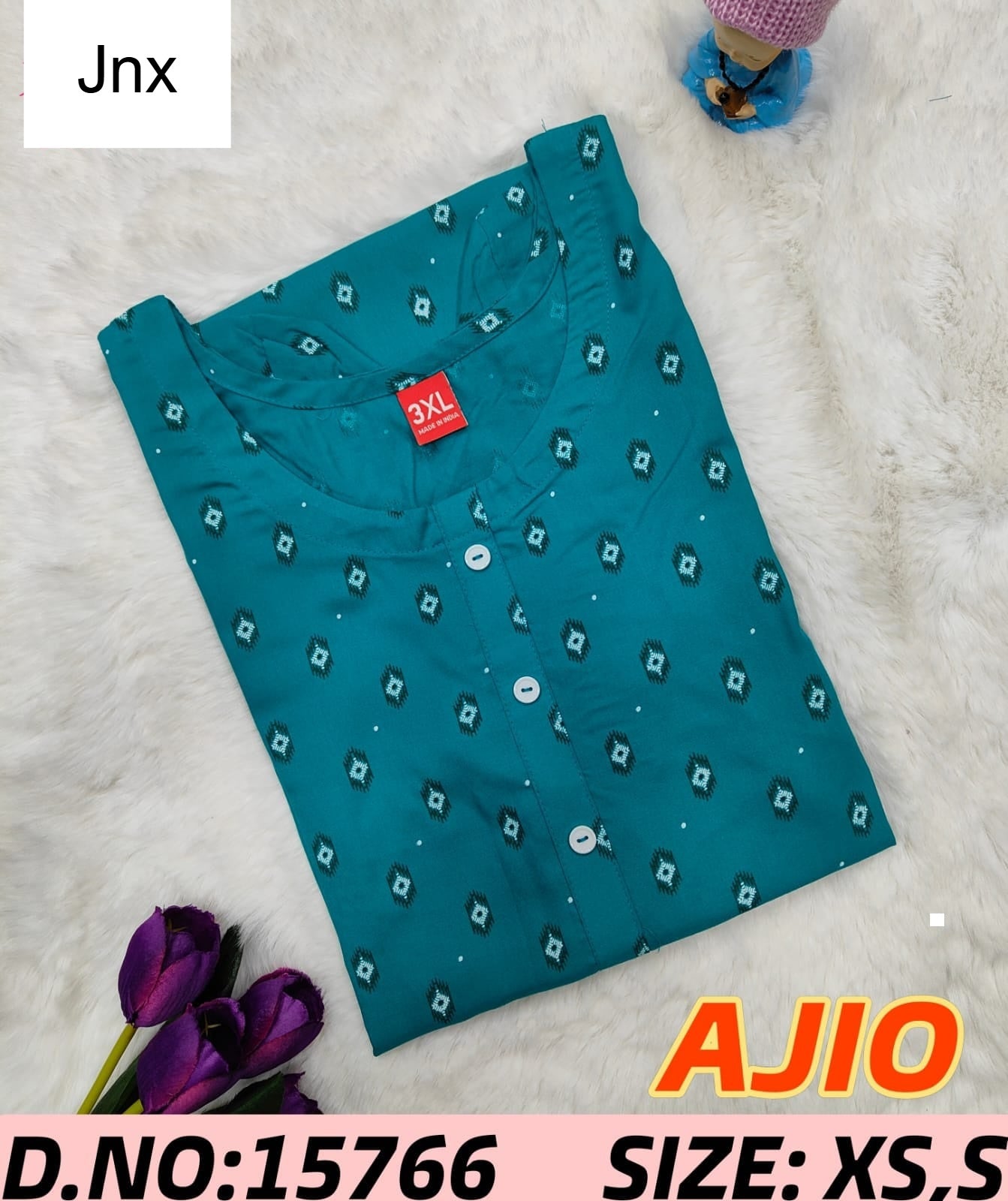 Ajio Liva Jnx Rayon Kurtis Wholesale Price