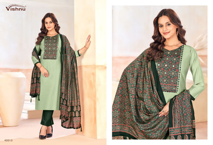 Ajjrak Gold Vol 2 Vishnu Impex Vetican Pant Style Suits Supplier
