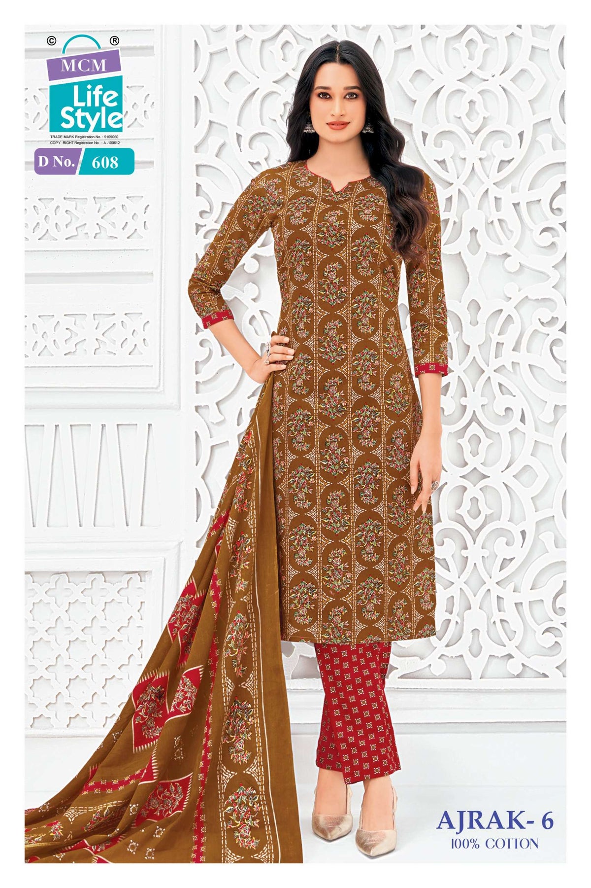 Ajrak Vol 6 Mcm Lifestyle Cotton Dress Material Exporter