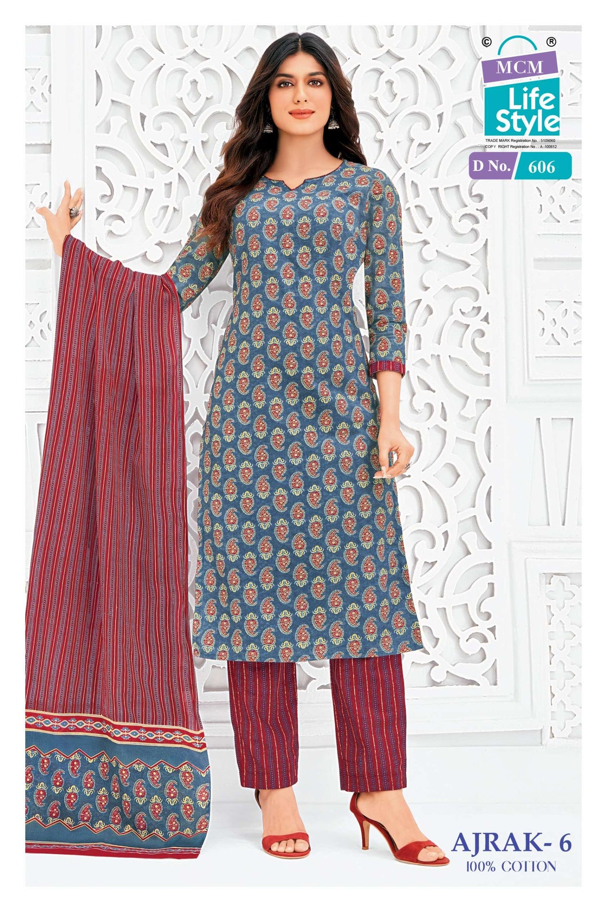 Ajrak Vol 6 Mcm Lifestyle Cotton Dress Material Exporter