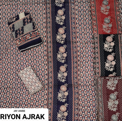 Ajrak Special 2207 Jay Ambe Rayon Salwar Suits Manufacturer Ahmedabad