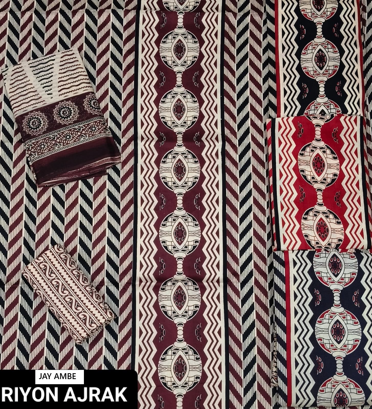 Ajrak Special 2207 Jay Ambe Rayon Salwar Suits Manufacturer Ahmedabad