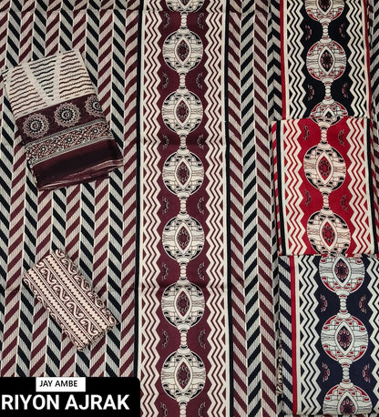 Ajrak Special 2207 Jay Ambe Rayon Salwar Suits Manufacturer Ahmedabad