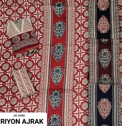 Ajrak Special 2207 Jay Ambe Rayon Salwar Suits Manufacturer Ahmedabad