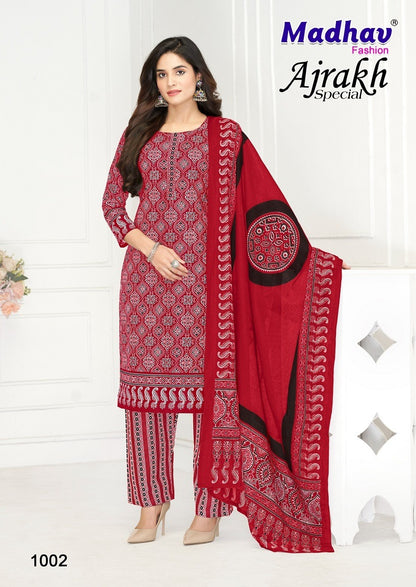 Ajrakh Special Madhav Fashion Cotton Dress Material Wholesaler