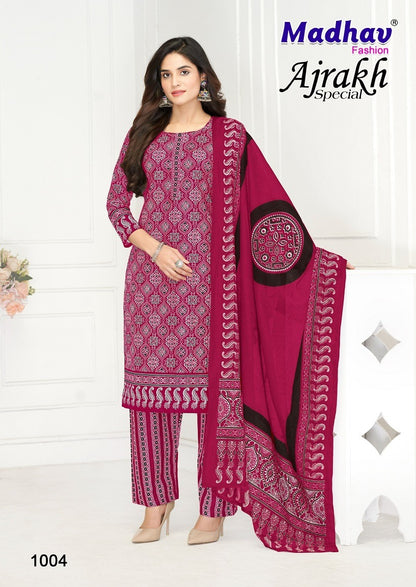 Ajrakh Special Madhav Fashion Cotton Dress Material Wholesaler