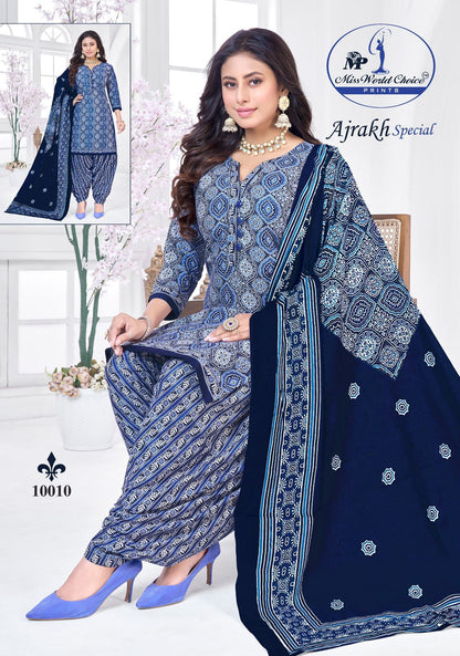 Ajrakh Special Vol 10 Miss World Choice Cotton Dress Material Supplier