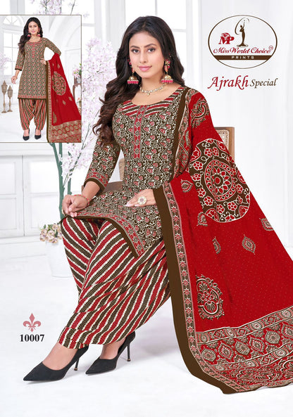 Ajrakh Special Vol 10 Miss World Choice Cotton Dress Material Supplier