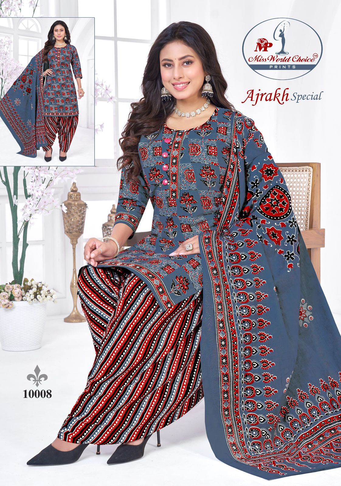 Ajrakh Special Vol 10 Miss World Choice Cotton Dress Material Supplier
