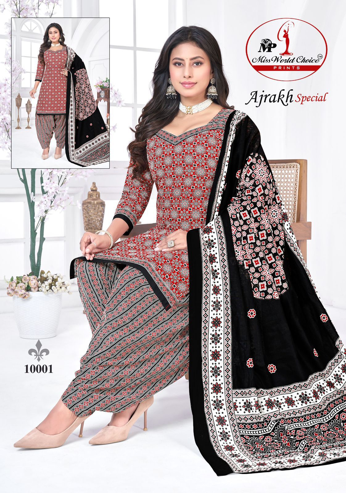 Ajrakh Special Vol 10 Miss World Choice Cotton Dress Material Supplier